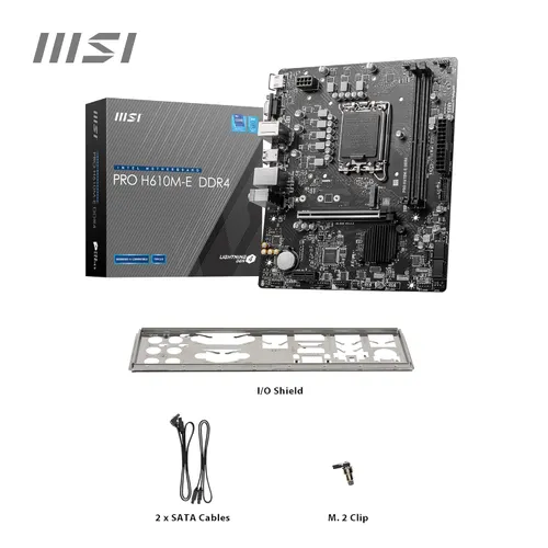 MSI PRO H610 M-S WIFI DDR4 MOTHER BOARD